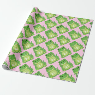 Dinosaur Baby Shower T-Rex Pink Girl Wrapping Paper