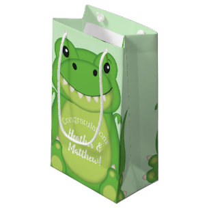 Dinosaur Baby Shower T-Rex  Small Gift Bag