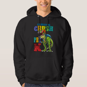 Dinosaur Back To School I'm Ready To Crush Pre K Hoodie