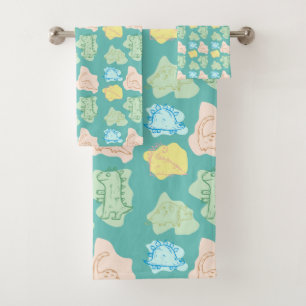DINOSAUR BATH TOWEL SET