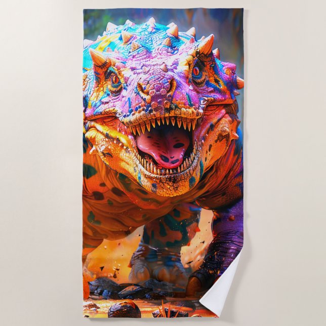 Dinosaur Beach Towel (Front)