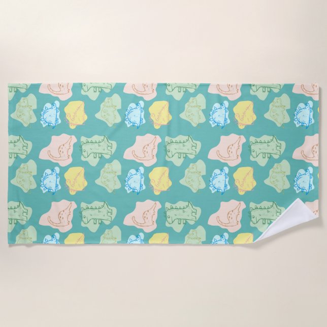 DINOSAUR BEACH TOWEL (Front)