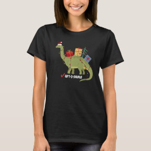 Dinosaur Bearing Christmas Family Brontosaurus Xm T-Shirt