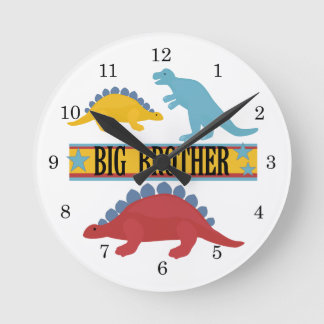 Dinosaur Big Brother Round Clock