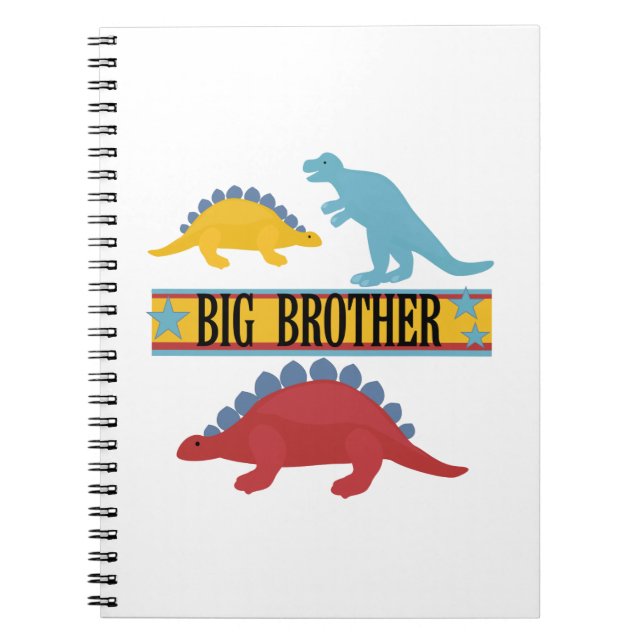 Dinosaur Big Brother Spiral Notebook (Front)