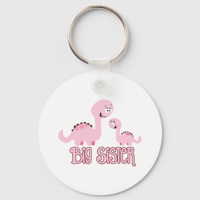 Dinosaur Big Sister Key Ring (Front)