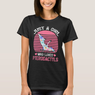 Dinosaur Bird Lover Tee Just A Girl Who Loves Pter