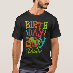 Dinosaur Birthday Boy Party Rawr Rex Dinosaurs  Ki T-Shirt