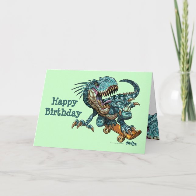 Dinosaur Birthday Card (Front)