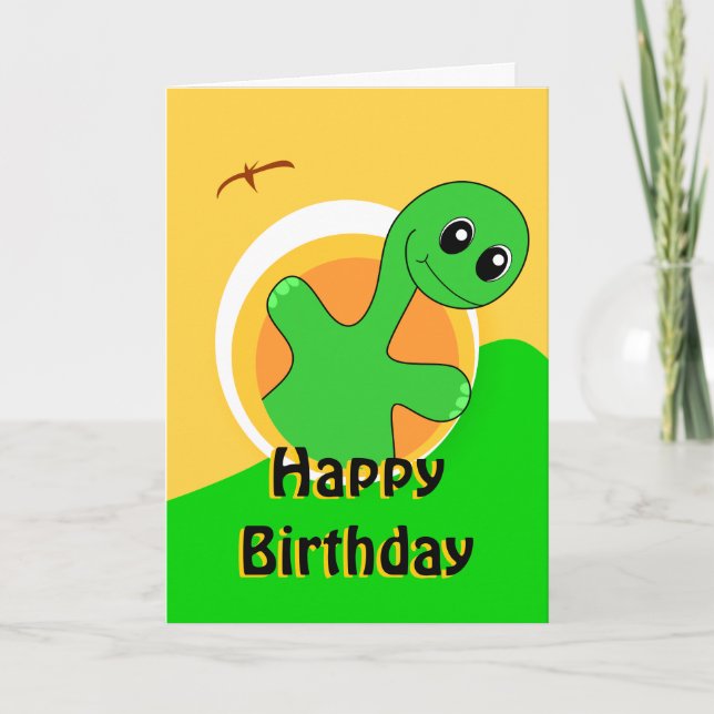 Dinosaur Birthday Card (Front)