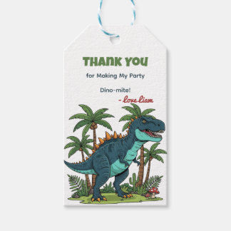 Dinosaur Birthday Favor Tags
