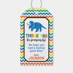 Dinosaur Birthday Favour Tags   Dinosaur Gift Tags