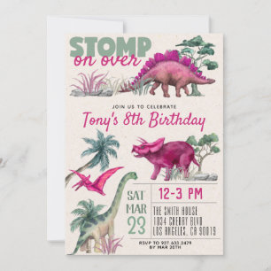 Dinosaur Birthday Invitation