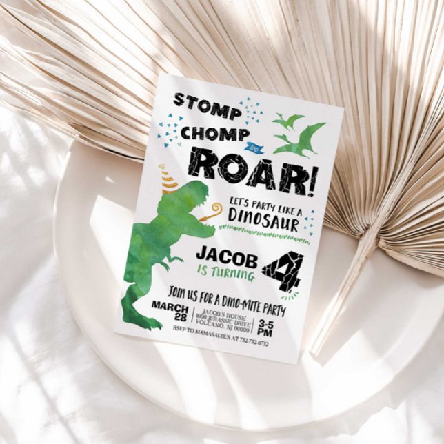 Dinosaur Birthday Invitation (Creator Uploaded)