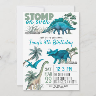 Dinosaur Birthday Invitation