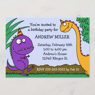 Dinosaur Birthday Invitation