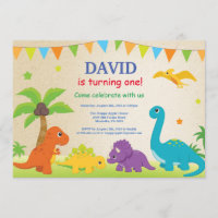 Dinosaur Birthday Invitation Dino Party
