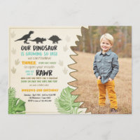 Dinosaur birthday invitation Dinosaur Party Invite