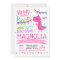 Dinosaur Birthday Invitation Girl Dinosaur Party