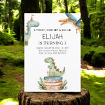 Dinosaur Birthday Kids Party Invitation<br><div class="desc">Throw a dino-mite celebration with our Dinosaur Birthday Kids Party Invitation! Perfect for your little explorer's big day, this invitation features adorable dinosaur designs and customisable details. Personalise it with your child's name, party date, time, and location for a unique touch. Professionally printed on high-quality cardstock, it’s both fun and...</div>
