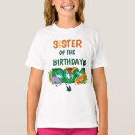 Dinosaur birthday kids tshirts Sister<br><div class="desc">Celebrate birthday with this special t-shirt,  personalised design</div>