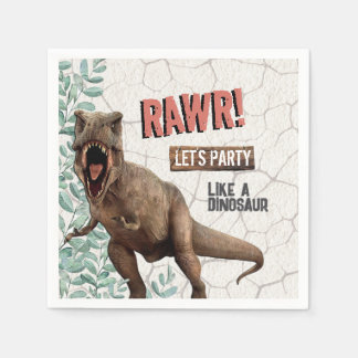 Dinosaur Birthday Napkin