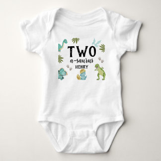 Dinosaur Birthday Party Baby Bodysuit