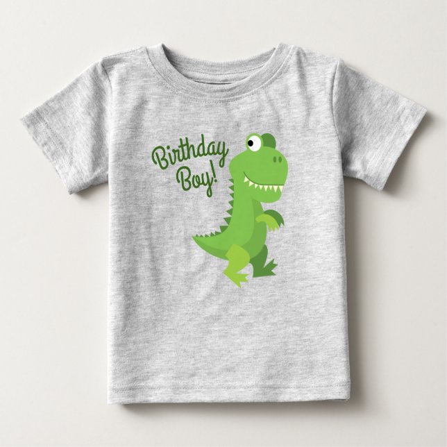 Dinosaur Birthday Party Baby T-Shirt (Front)