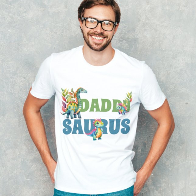 Dinosaur Birthday Party Cute Daddy Saurus Father T-Shirt (Creator Uploaded)