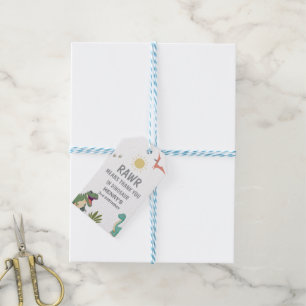 Dinosaur Birthday Party Gift Tags