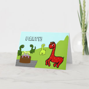 Dinosaur Birthday Party Invitation