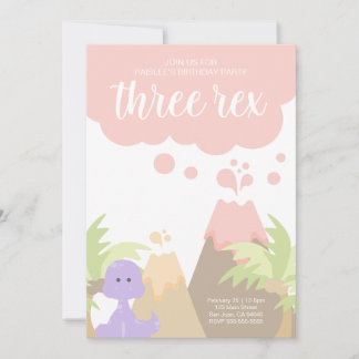 Dinosaur Birthday Party Invitation