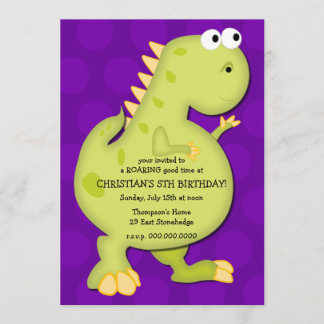 Dinosaur Birthday Party Invitation