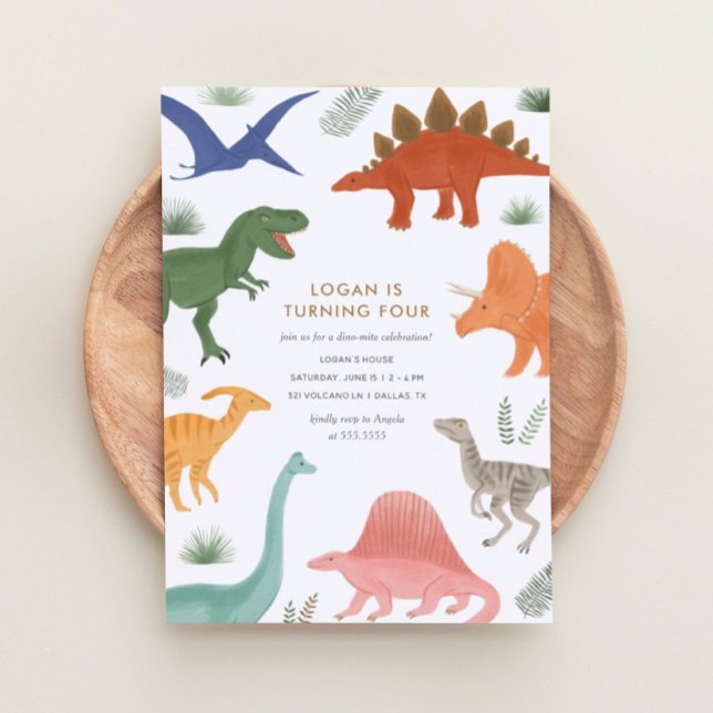 Dinosaur Birthday Party Invitation (Creator Uploaded)