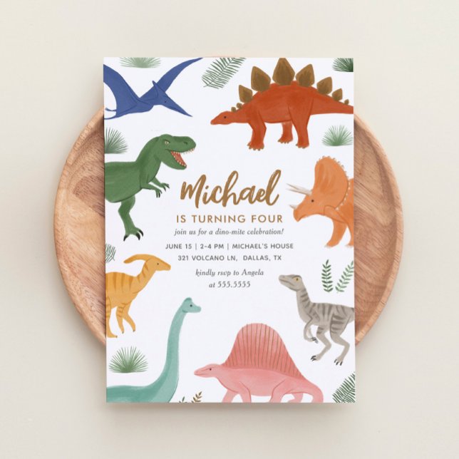 Dinosaur Birthday Party Invitation (Creator Uploaded)