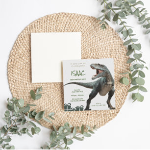 Dinosaur Birthday Party Invitation Card