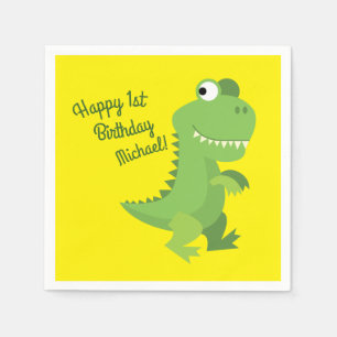 Dinosaur Birthday Party Napkin