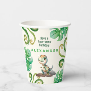 Dinosaur Birthday Party Paper Cups