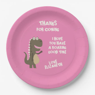 Dinosaur Birthday Party Paper Plate