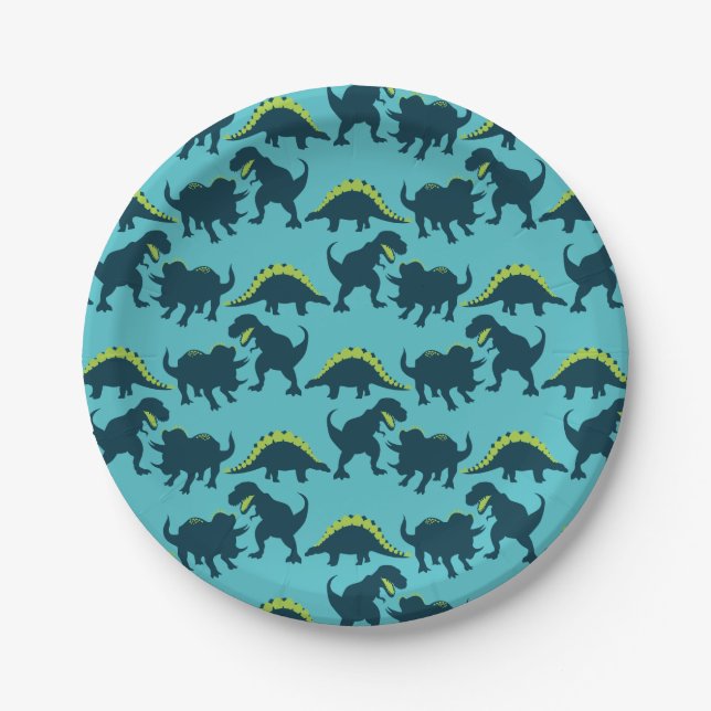 Dinosaur Birthday Party Plates (Front)