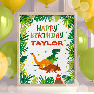 Dinosaur Birthday Party Sign