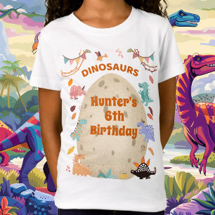 Dinosaur Birthday Party with Giant Dino Egg   T-Shirt