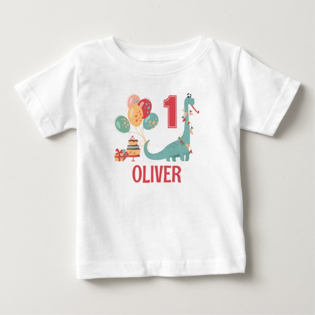 Dinosaur Birthday Shirt | Family Theme Shirt DINO1 (Front)