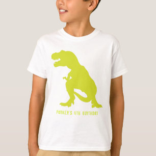 Dinosaur Birthday T Rex Personalised T-Shirt