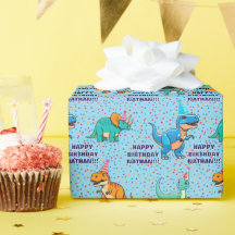 Dinosaur Birthday Wrapping Paper