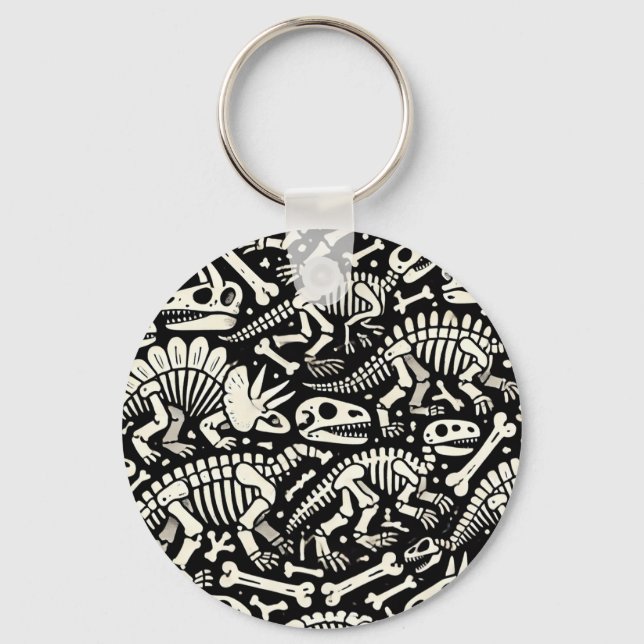 Dinosaur Bone Adventure Key Ring (Front)