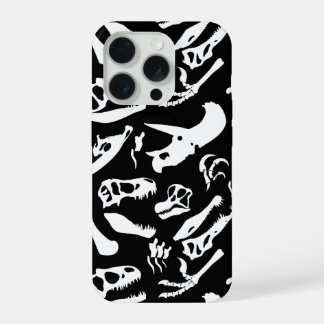 Dinosaur Bones (Black) iPhone 15 Pro Case