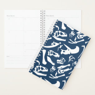Dinosaur Bones (Blue) Planner
