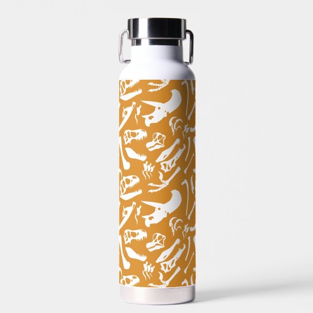 Dinosaur Bones (Gold) Water Bottle (Front)