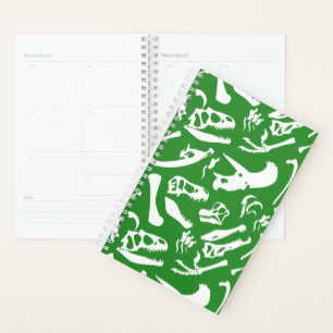 Dinosaur Bones (Green) Planner